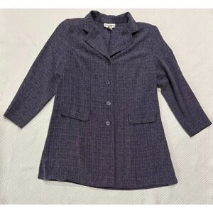 Brylane Woman Collection Purple Blazer Suit Separate18W Plus Classic Career Norm